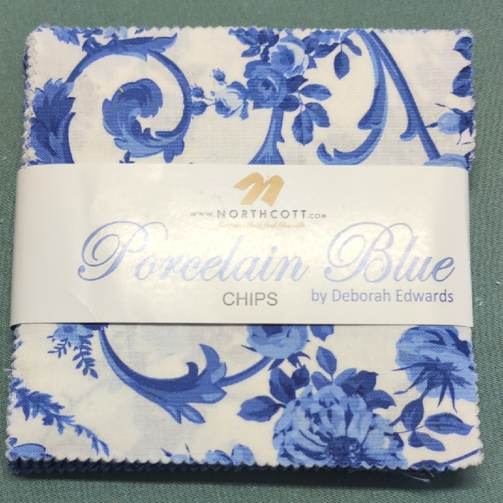 Porcelain Blue Fabric Chips